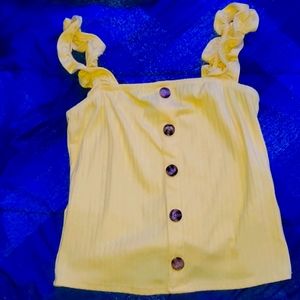 Yellow button summer wear
